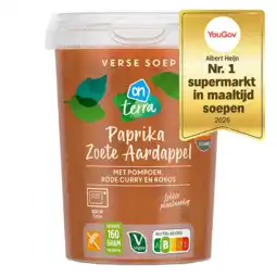 Albert Heijn AH Verse soep paprika zoete aardappel aanbieding