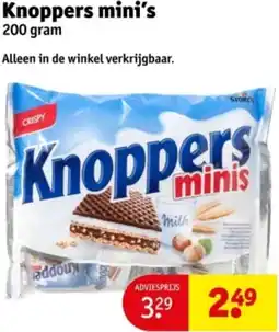 Kruidvat Knoppers mini's aanbieding