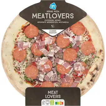 Albert Heijn AH Verse pizza meatlovers aanbieding