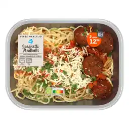 Albert Heijn AH Verse maaltijd spaghetti meatballs aanbieding