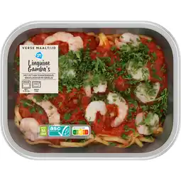 Albert Heijn AH Verse maaltijd linguini gamba's aanbieding