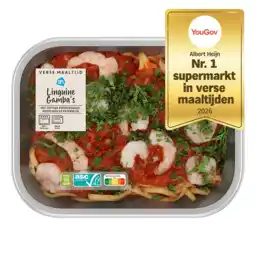 Albert Heijn AH Verse maaltijd linguini gamba's aanbieding