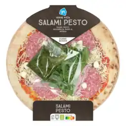 Albert Heijn AH Verse pizza salami pesto aanbieding