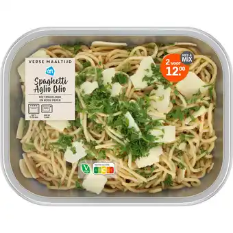 Albert Heijn AH Verse maaltijd spaghetti aglio olio aanbieding