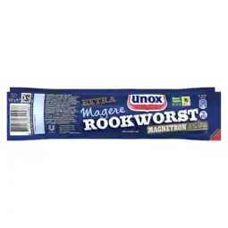 Albert Heijn Unox Extra magere rookworst magnetron aanbieding