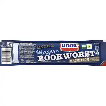 Albert Heijn Unox Extra magere rookworst magnetron aanbieding