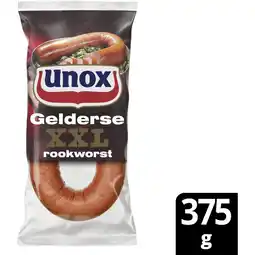 Albert Heijn Unox Rookworst Gelders varken aanbieding