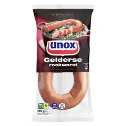 Albert Heijn Unox Gelderse rookworst aanbieding