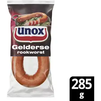 Albert Heijn Unox Gelderse rookworst aanbieding