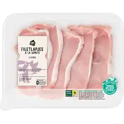 Albert Heijn AH Filetlapjes à la minute naturel aanbieding