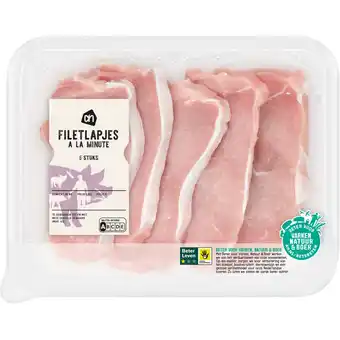 Albert Heijn AH Filetlapjes à la minute naturel aanbieding
