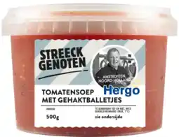 Albert Heijn Streeckgenoten Tomatensoep met gehaktballetjes aanbieding