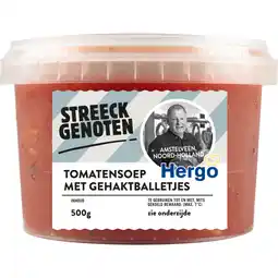 Albert Heijn Streeckgenoten Tomatensoep met gehaktballetjes aanbieding