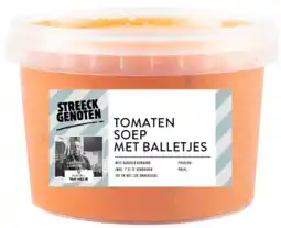 Albert Heijn Streeckgenoten Tomatensoep met balletjes aanbieding