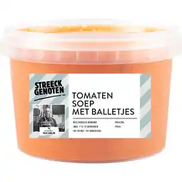 Albert Heijn Streeckgenoten Tomatensoep met balletjes aanbieding
