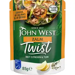 Albert Heijn John West Twist zalm met citroen & tijm aanbieding