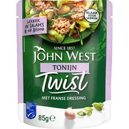 Albert Heijn John West Twist tonijn met Franse dressing aanbieding