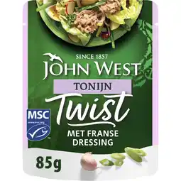 Albert Heijn John West Twist tonijn met Franse dressing aanbieding