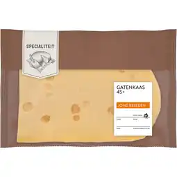 Albert Heijn AH Gatenkaas jong belegen 45+ plakken aanbieding