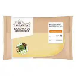 Albert Heijn AH Kaas vd boerderij jong belegen 50+ plak aanbieding