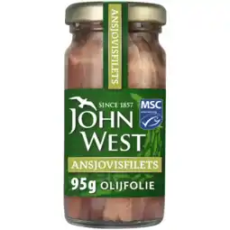Albert Heijn John West Ansjovisfilets olijfolie aanbieding