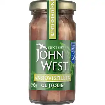 Albert Heijn John West Ansjovisfilets olijfolie aanbieding