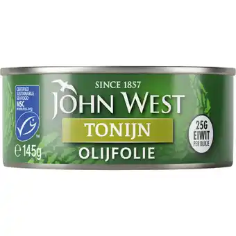 Albert Heijn John West Tonijnstukken in olijfolie aanbieding