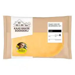 Albert Heijn AH Kaas van de boerderij oud 50+ plak aanbieding