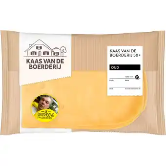 Albert Heijn AH Kaas van de boerderij oud 50+ plak aanbieding