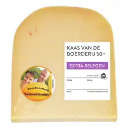 Albert Heijn AH Kaas vd boerderij extra belegen 50+ stuk aanbieding