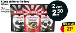 Kruidvat Klene suikervrije drop aanbieding