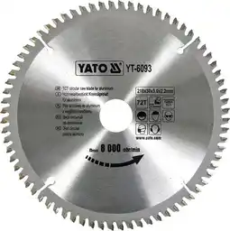 Amazon Yato YT-6093,HM zaagblad 210 x 30, 72 tanden, TFZ, voor aluminium, kunststof, non-ferrometalen aanbieding