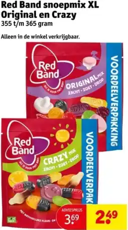 Kruidvat Red Band snoepmix XL Original en Crazy aanbieding