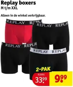 Kruidvat Replay boxers aanbieding