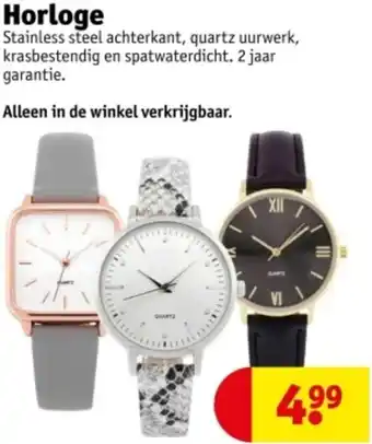 Kruidvat Horloge aanbieding