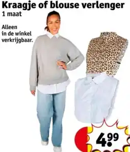 Kruidvat Kraagje of blouse verlenger aanbieding