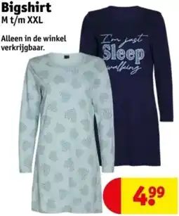 Kruidvat Bigshirt aanbieding