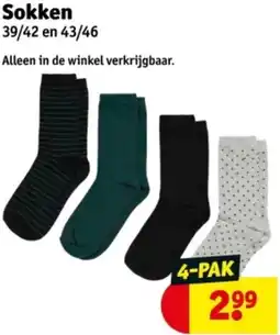 Kruidvat Sokken aanbieding