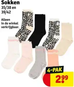 Kruidvat Sokken aanbieding