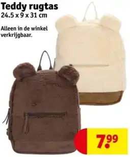 Kruidvat Teddy rugtas aanbieding