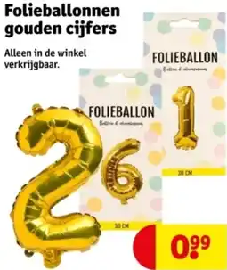 Kruidvat Folieballonnen gouden cijfers aanbieding