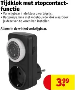 Kruidvat Tijdklok met stopcontact functie aanbieding