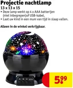 Kruidvat Projectie nachtlamp aanbieding