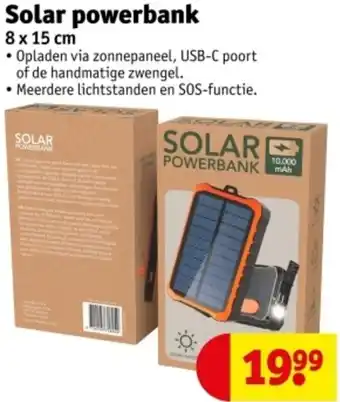 Kruidvat Solar powerbank aanbieding