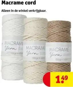 Kruidvat Macrame cord aanbieding