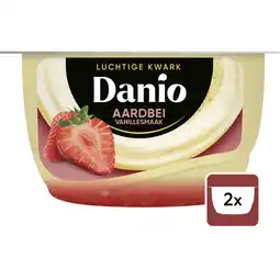 Albert Heijn Danio Luchtige kwark aardbei vanille aanbieding