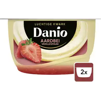 Albert Heijn Danio Luchtige kwark aardbei vanille aanbieding