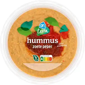 Albert Heijn AH Terra Plantaardige hummus zoete peper aanbieding