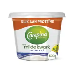 Albert Heijn Campina Volle milde kwark aanbieding