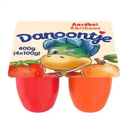 Albert Heijn Danoontje Fruitkwark aardbei abrikoos aanbieding